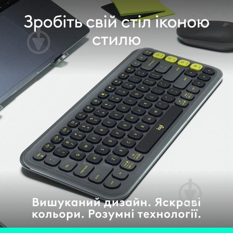 Клавиатура Logitech Pop Icon Keys (L920-013157) graphite - фото 6