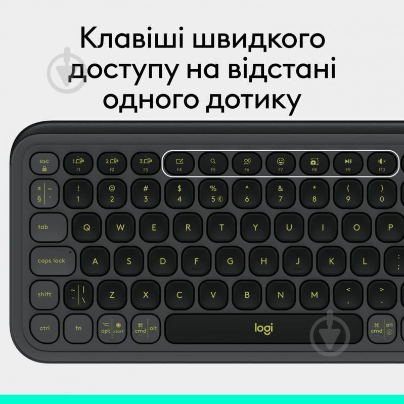 Клавиатура Logitech Pop Icon Keys (L920-013157) graphite - фото 7