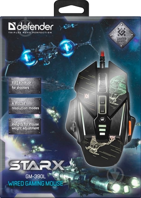 Мышка Defender sTarx GM-390L Black (52390) - фото 6