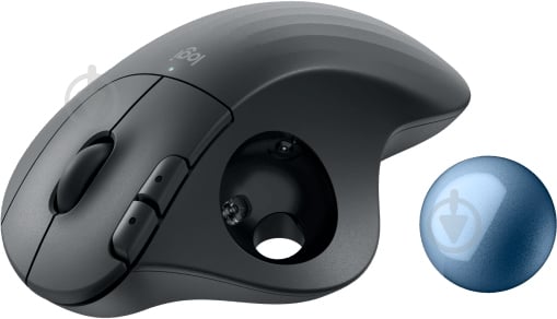 Мышка беспроводная Logitech ERGO M575S Wireless Trackball graphite/blue (L910-007029) - фото 6