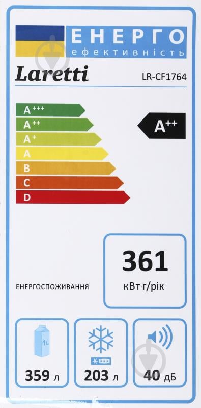 Холодильник Laretti LR-CF1764inox - фото 7