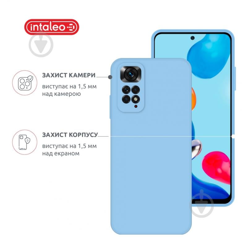 Чехол Intaleo SoftShell голубой для Xiaomi Redmi Note 11 - фото 3