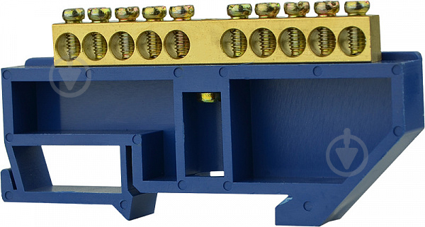 Нулевая шина с изолятором на DIN-рейку Аско-Укрем ВС-4А 10 A0150120050 - фото 2