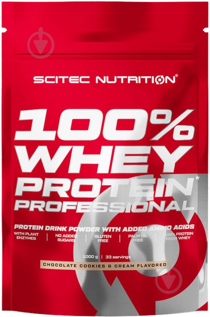 Протеїн Scitec Nutrition Whey Protein Professional шоколадний 1000 г - фото 1