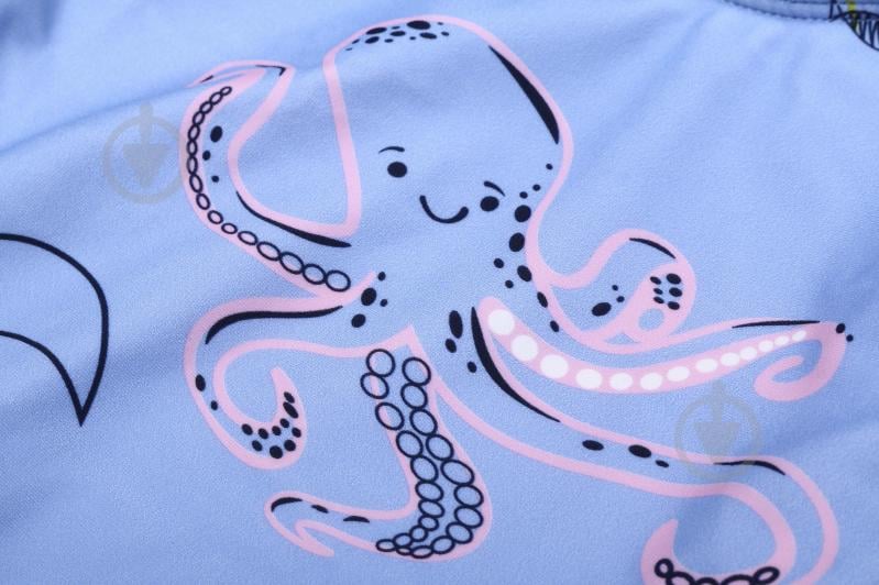 Купальник для дівчаток HW 25ENGL4 р.86-92 блакитний із принтом - фото 2