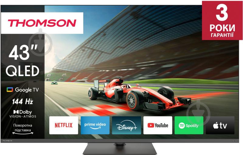 Телевизор Thomson 43QG7C04 43" Google UHD QLED - фото 1