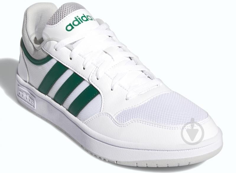 Кросівки чоловічі демісезонні Adidas HOOPS 3.0 SUMMER IG1484 р.46 білі - фото 3