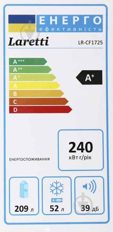 Холодильник Laretti LR-CF1725 - фото 3