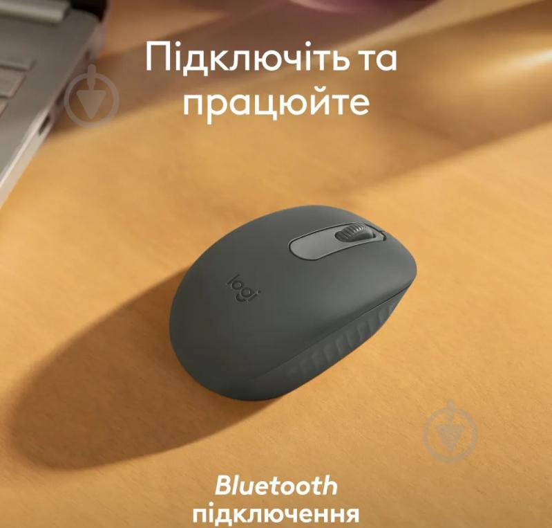 Мышка беспроводная Logitech M196 Bluetooth graphite (L910-007459) - фото 5