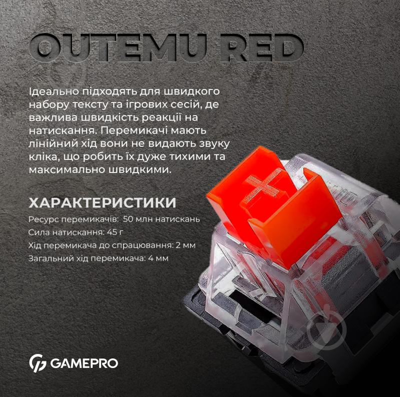 Клавіатура ігрова GamePro (MK160W) Hot-Swap RGB white - фото 8