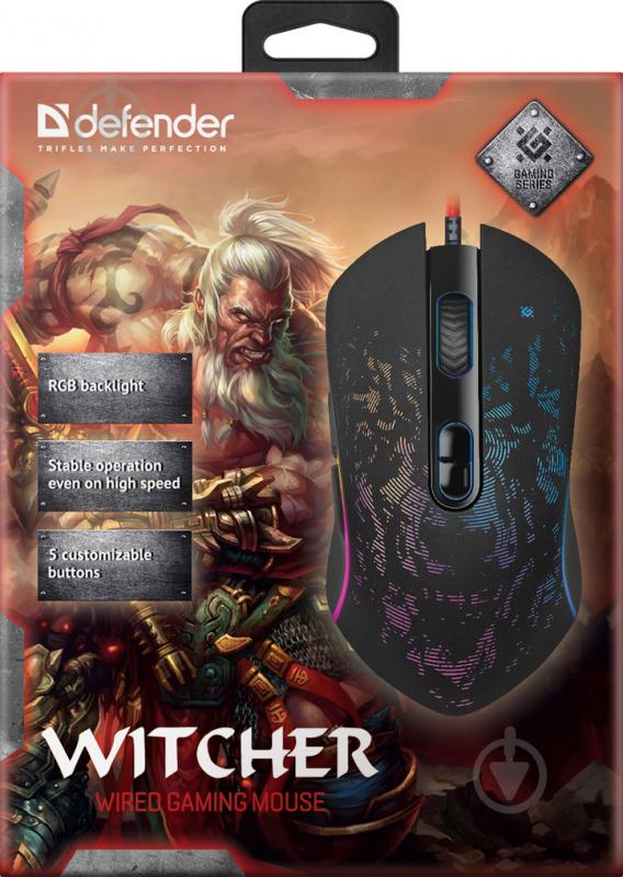 Мышь Defender Witcher GM-990 RGB 52990 - фото 4