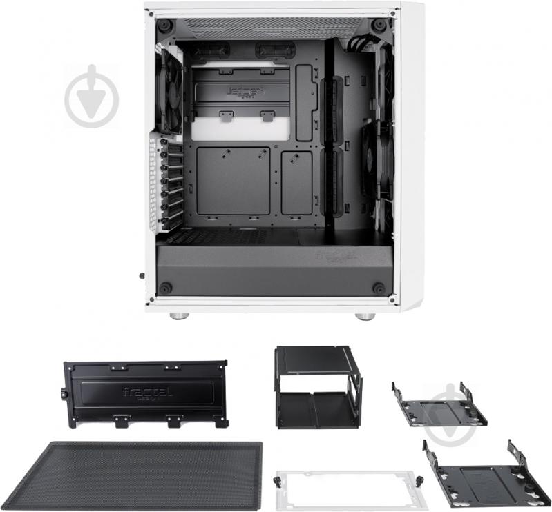 Корпус Fractal Design Meshify C White Tempered Glass (FD-CA-MESH-C-WT-TGC) - фото 23