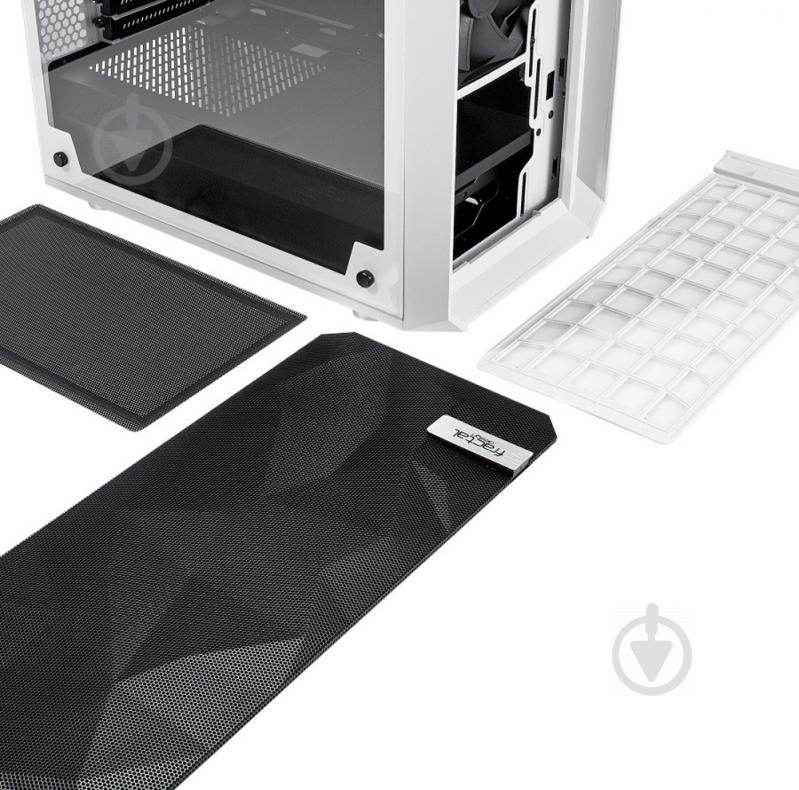 Корпус Fractal Design Meshify C White Tempered Glass (FD-CA-MESH-C-WT-TGC) - фото 21