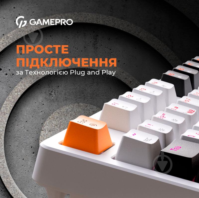 Клавіатура GamePro (MK170W) Hot-Swap RGB - фото 14