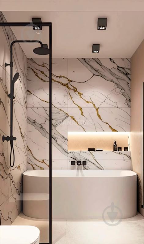 Декоративна панель Panastone ПВХ Carrara Gold 1220х2800x2,8 мм (PS-106) - фото 5 Декоративна панель Panastone ПВХ Carrara Gold 1220х2800x2,8 мм (PS-106) - фото 5