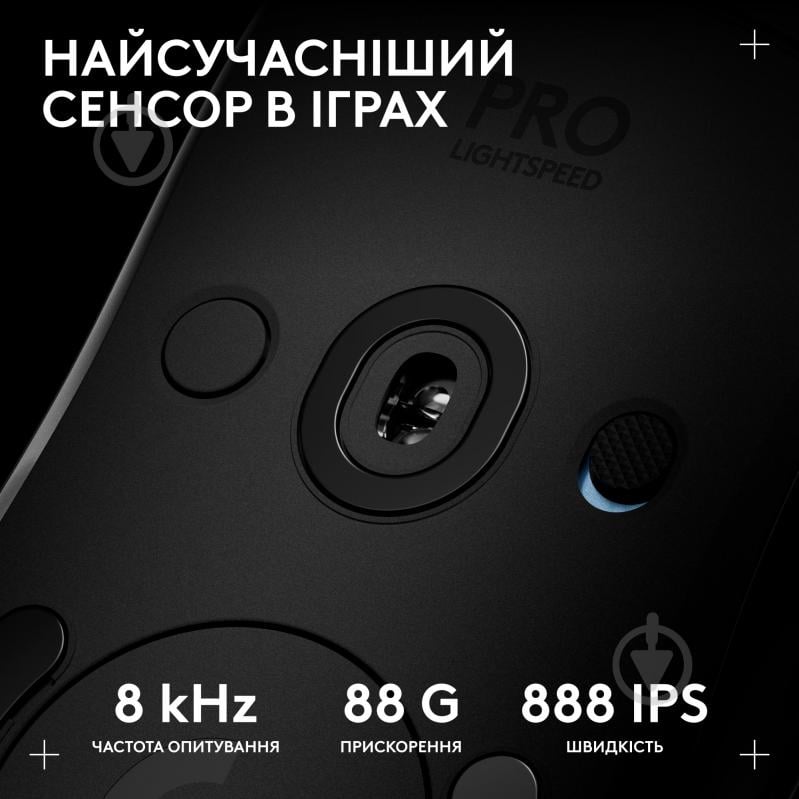 Мышка беспроводная Logitech PRO 2 Lightspeed black (910-007295) - фото 4