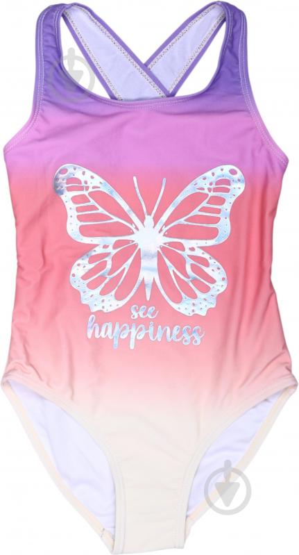 Купальник для дівчаток HW 25ENGL5 р.134-140 помаранчевий градієнт - фото 1 Купальник для дівчаток HW 25ENGL5 р.134-140 помаранчевий градієнт - фото 1