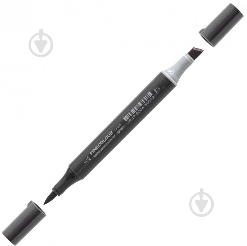 Маркер спиртовий FINECOLOUR Brush-mini EF103-424 цегляно-білий - фото 1