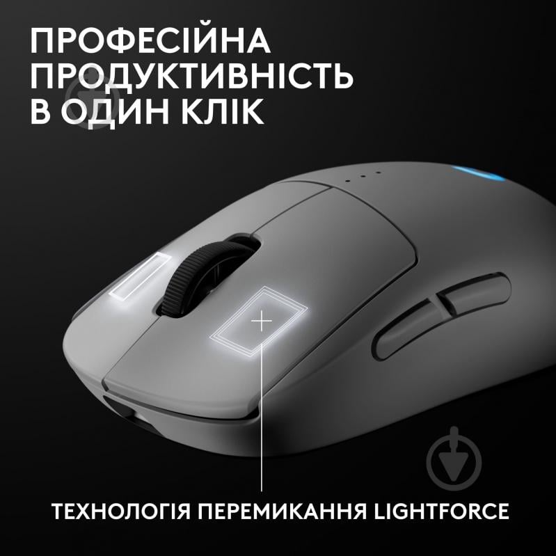 Мышка беспроводная Logitech PRO 2 Lightspeed white (910-007302) - фото 7 Мышка беспроводная Logitech PRO 2 Lightspeed white (910-007302) - фото 7