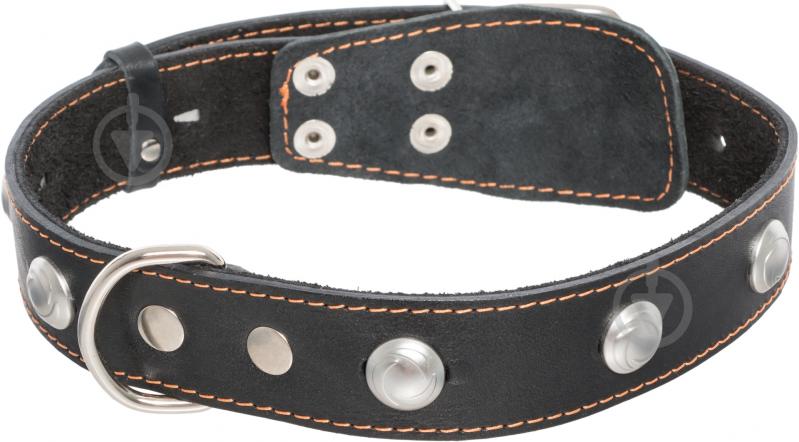 Нашийник Collar одинарний з прикрасами 3,5х48-63 см чорний - фото 2