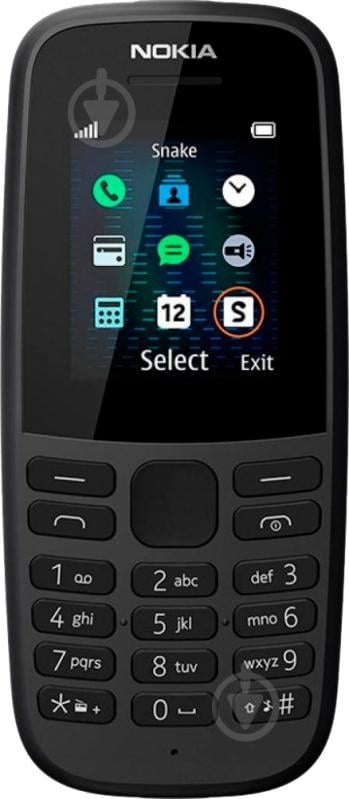 Мобільний телефон Nokia 105 SS 2019 black TA-1203 - фото 2