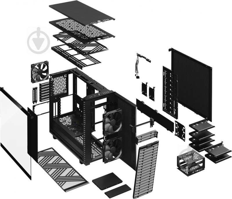 Корпус Fractal Design Define 7 Black TG Light Tint (FD-C-DEF7A-02) - фото 26