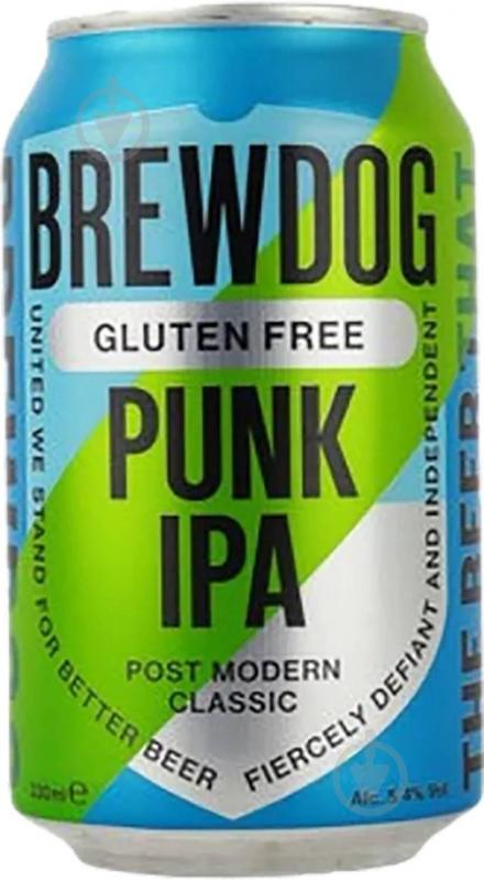 Пиво BrewDog Gluten Free Punk IPA 0,33 л - фото 1