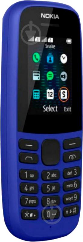 Мобільний телефон Nokia 105 SS 2019 blue TA-1203 - фото 3