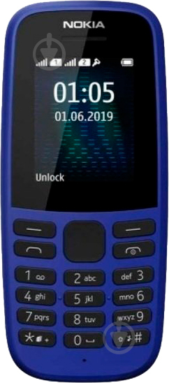 Мобільний телефон Nokia 105 SS 2019 blue TA-1203 - фото 2