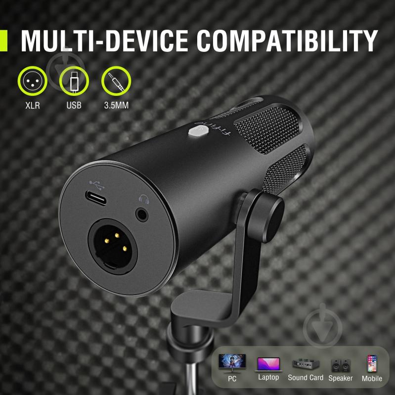 Микрофон FIFINE динамічний USB/XLR (Tank 3) - фото 12