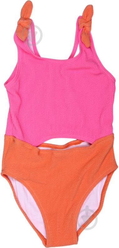Купальник для дівчаток HW 25ENGL6 р.158-164 рожево-помаранчевий - фото 1 Купальник для дівчаток HW 25ENGL6 р.158-164 рожево-помаранчевий - фото 1