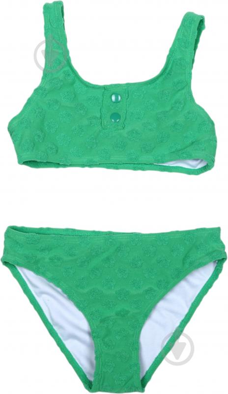 Купальник для дівчаток HW 25ENGL7 р.122-128 зелений - фото 1