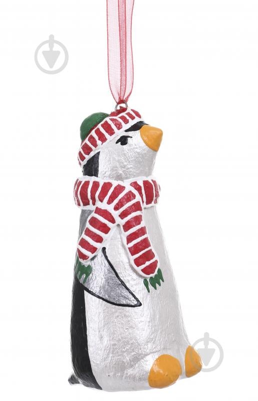 Елочная игрушка Пингвин в шапке и шарфике 9 x 4,5 x 6 см (2033054004) - фото 2 Елочная игрушка Пингвин в шапке и шарфике 9 x 4,5 x 6 см (2033054004) - фото 2