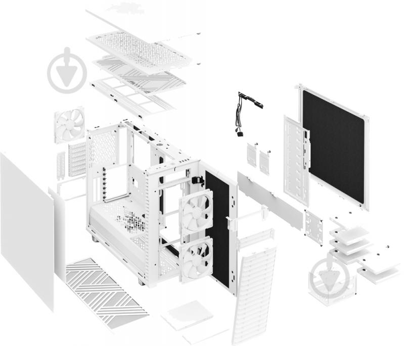 Корпус Fractal Design Define 7 White Solid Define (FD-C-DEF7A-09) - фото 27