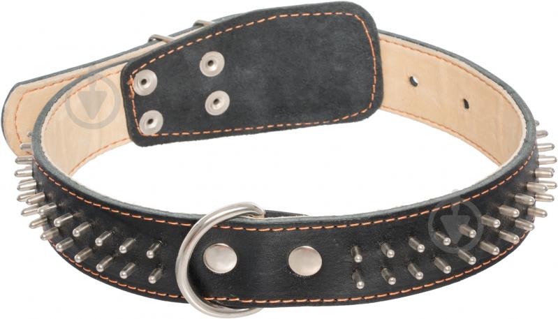 Ошейник Collar двойной с шипами в 2 ряда 3,5х48-63 см 0285 - фото 2 Ошейник Collar двойной с шипами в 2 ряда 3,5х48-63 см 0285 - фото 2