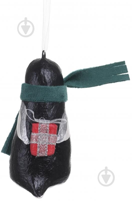 Елочная игрушка Пингвин с подарком 9 x 4,5 x 6 см (2033054003) - фото 3 Елочная игрушка Пингвин с подарком 9 x 4,5 x 6 см (2033054003) - фото 3