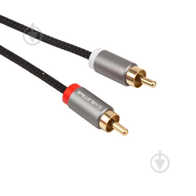 Кабель CableTime 3.5мм - 2x RCA 1,8 м black (CA914005) - фото 2