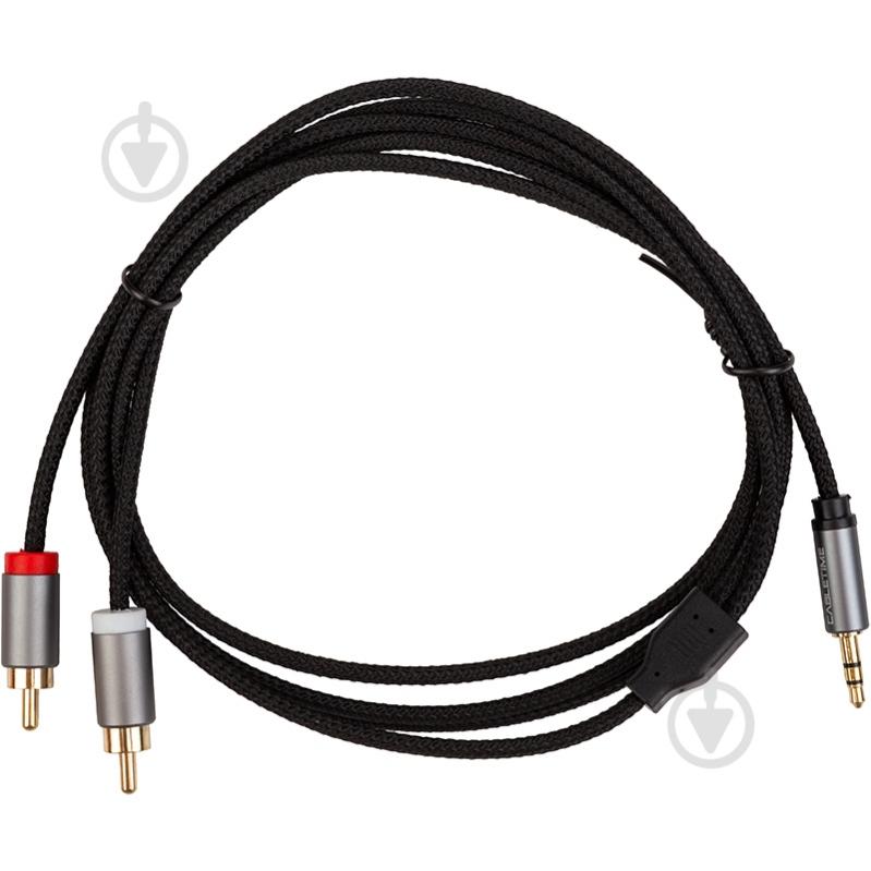 Кабель CableTime 3.5мм - 2x RCA 1,8 м black (CA914005) - фото 1