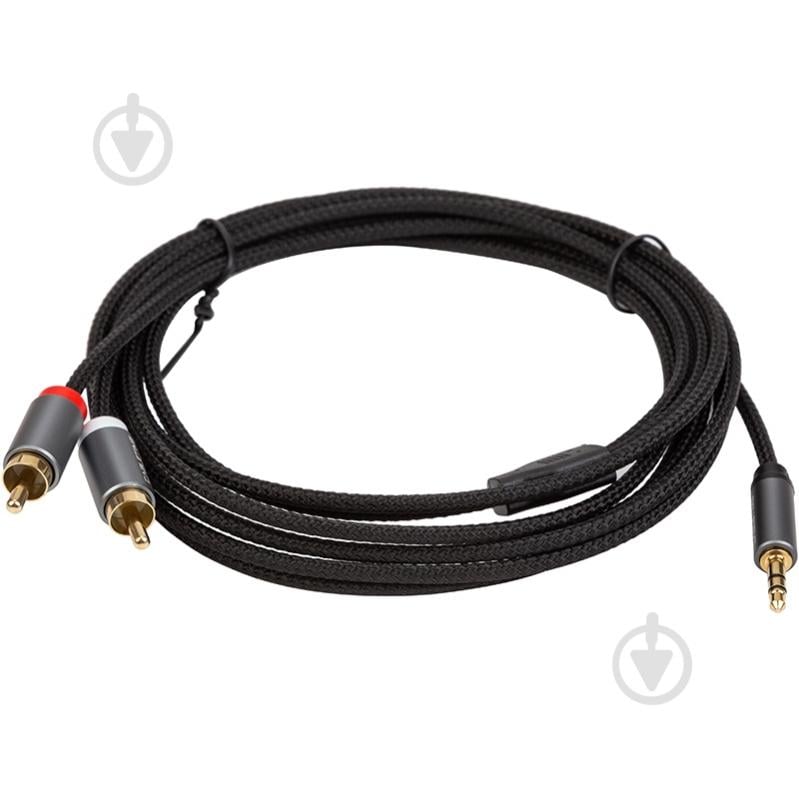 Кабель CableTime 3.5мм - 2x RCA 3 м black (CA914067) - фото 2