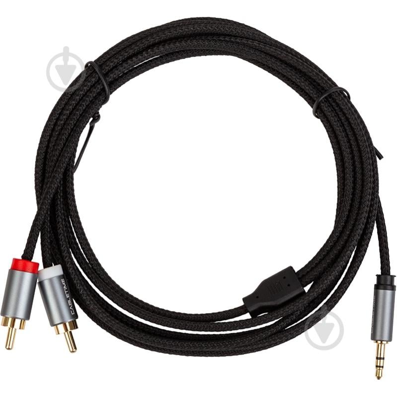 Кабель CableTime 3.5мм - 2x RCA 3 м black (CA914067) - фото 1