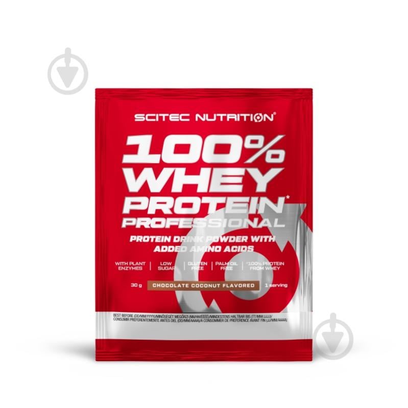 Протеїн Scitec Nutrition Whey Protein Professional шоколадний 30 г - фото 1