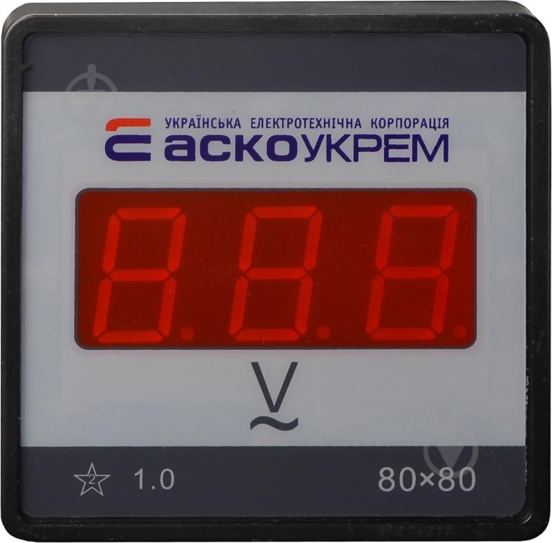 Вольтметр АСКО-УКРЕМ 80-500В 80х80 ЦВ-8 LBN - фото 1