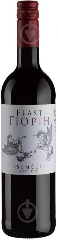 Вино Semeli Giorti/Feast Red 0,75 л - фото 1