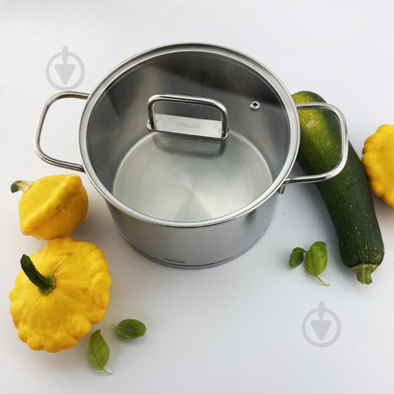 Каструля з кришкою Vinzer Glossy Line 3,6 л 50044 - фото 4