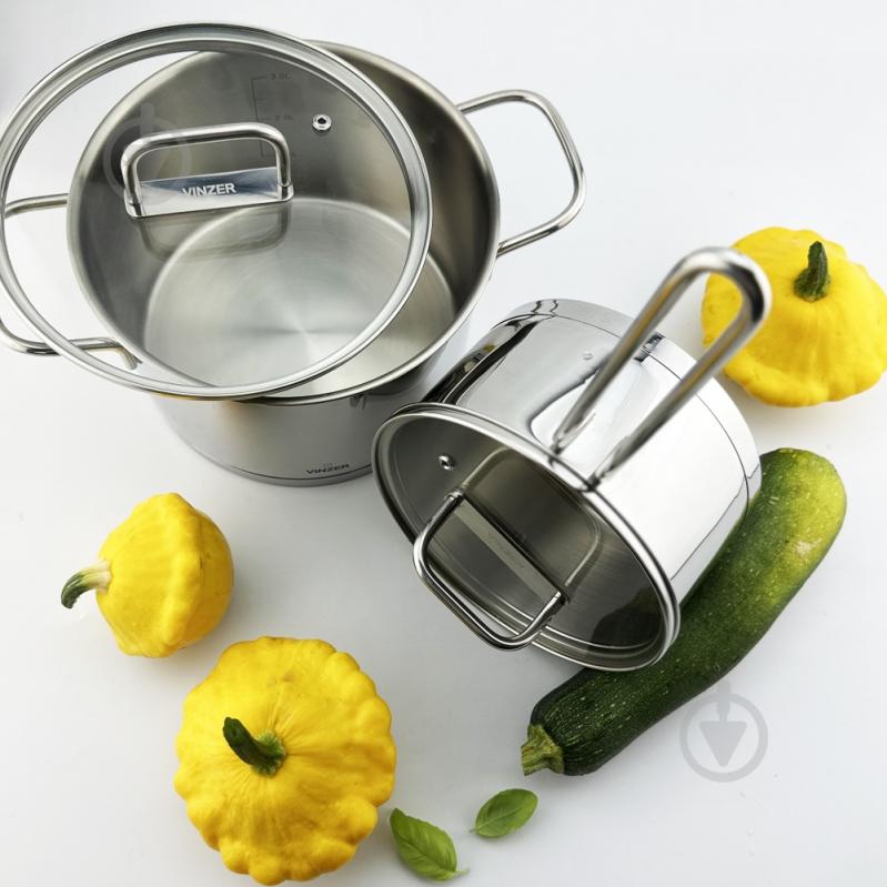 Каструля з кришкою Vinzer Glossy Line 3,6 л 50044 - фото 7