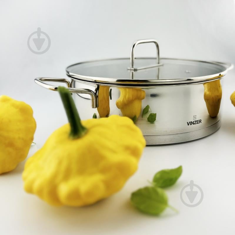 Сотейник з двома ручками та кришкою Vinzer Glossy Line 3,2 л 50046 - фото 4