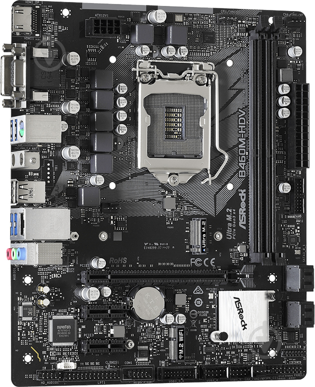 Материнська плата ASRock B460M-HDV (Socket 1200, Intel B460, mirco ATX) - фото 4