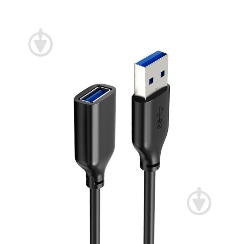 USB-кабель CableTime USB 3.0 AM — AF 2 м black (CA915408) - фото 2
