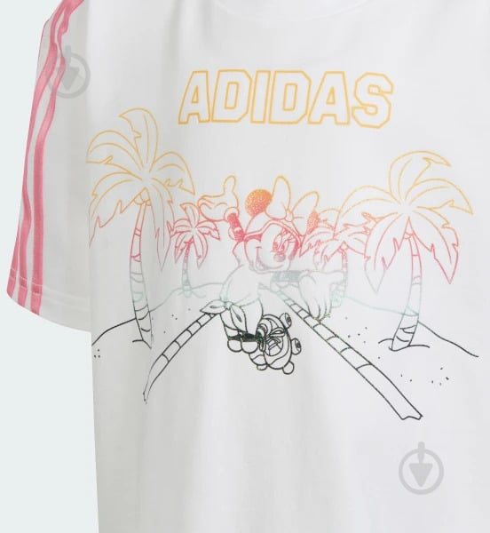 Футболка Adidas LK DY MI T SS24 IN7302 р.122 белый - фото 3