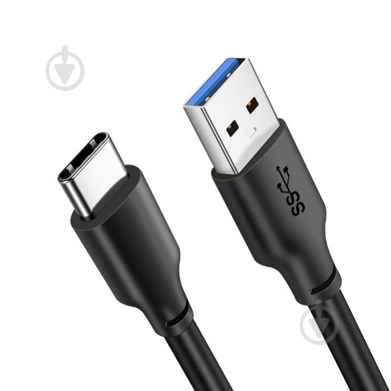 Кабель CableTime USB 3.0 Type-C — AM 1,5 м black (CA915439) - фото 1 Кабель CableTime USB 3.0 Type-C — AM 1,5 м black (CA915439) - фото 1